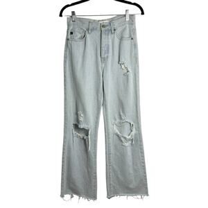KanCan Ultra High Rise 90s Flare Button Fly Jeans